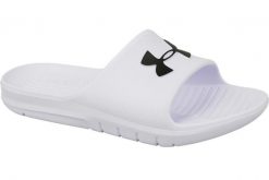 Klapki na basen Lifestyle Męskie Under Armour Core PTH SL. Białe klapki męskie Under Armour, z materiału. Za 227.75 zł.