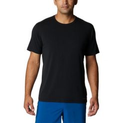 Koszulka sportowa z krótkim rękawem M Endless Trail Running Tech Tee. Czarne koszulki sportowe męskie Columbia, m, bez wzorów, z elastanu, bez kołnierzyka, bez ramiączek, do biegania. Za 219.00 zł.