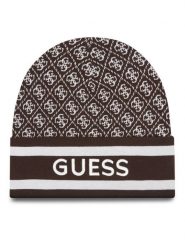 Guess Czapka W4BZ21 Z3JD2 Brązowy. Brązowe rękawiczki damskie Guess, na zimę, z aplikacjami, z materiału. Za 179.99 zł.