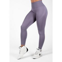 Yava Bezszwowe Leginsy - Szary. Szare legginsy damskie GORILLA WEAR, m, bez wzorów, na fitness i siłownię. Za 212.00 zł.