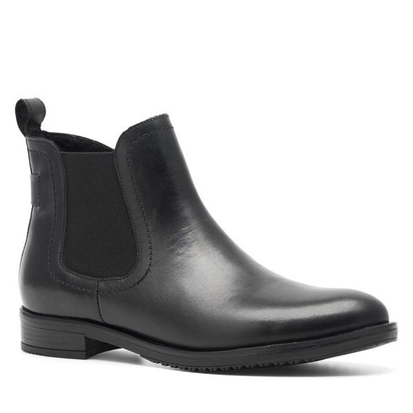 Botki Lasocki. Czarne botki damskie Lasocki, bez obcasa, na płaskiej podeszwie, bez zapięcia. Za 249.99 zł.