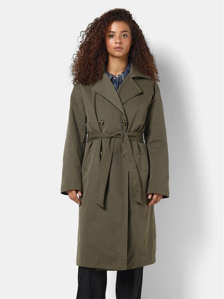 Noisy May Trencz Manya 27028990 Zielony Regular Fit. Zielone płaszcze damskie Noisy may, s, bez wzorów, z syntetyku, bez kaptura. Za 179.99 zł.