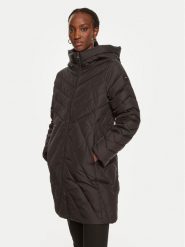 Tommy Hilfiger Płaszcz zimowy Chevron WW0WW42622 Czarny Regular Fit. Czarne płaszcze damskie Tommy Hilfiger, na zimę, s, bez wzorów, z syntetyku, bez kaptura. Za 1,299.00 zł.