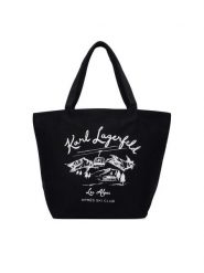 KARL LAGERFELD Torebka B4W50056 Czarny. Czarne torebki do ręki damskie KARL LAGERFELD, bez wzorów, z materiału, bez dodatków. Za 389.99 zł.