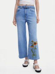 Desigual Jeansy Ohio 25SWDD14 Niebieski Straight Fit. Niebieskie jeansy damskie Desigual. Za 249.99 zł.