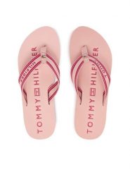 Tommy Hilfiger Japonki Th Webbing Summer Sandal FW0FW09193 Różowy. Czerwone klapki damskie Tommy Hilfiger, bez wzorów, z materiału, bez obcasa. Za 169.99 zł.