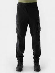 4F Spodnie outdoor 4FWSS24TFTRM485 Czarny Regular Fit. Czarne spodnie sportowe męskie 4f, m, bez wzorów, z syntetyku, outdoorowe. Za 199.99 zł.