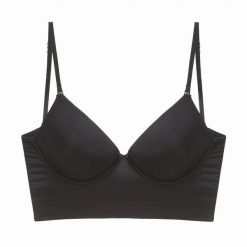 Biustonosz z fiszbinami miękki na co dzień Hanady. Białe biustonosze Intica, bez wzorów. Za 139.00 zł.