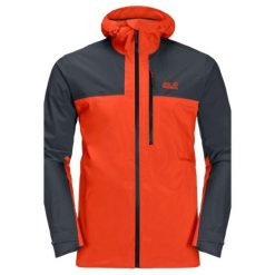 Męska Kurtka Go Hike. Czerwone kurtki męskie Jack Wolfskin, m, bez wzorów, z materiału, z kapturem. Za 677.99 zł.