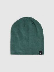 4F Czapka zimowa męska - oliwkowa M. Brązowe czapki i kapelusze męskie 4f, na zimę, bez wzorów, z materiału, biznesowe. Za 39.99 zł.