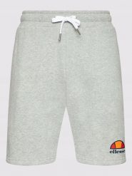 SPODENKI MĘSKIE SZORTY SPORTOWE ELLESSE PRZED KOLANO KOLOR SZARY. Szare krótkie spodenki sportowe męskie Ellesse, l, bez wzorów, z bawełny, do biegania. Za 126.94 zł.