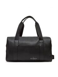 Calvin Klein Torba Mono Logo Duffle 42 LV04G3054G Czarny. Czarne torebki do ręki damskie Calvin Klein, bez wzorów, ze skóry, bez dodatków. Za 519.99 zł.