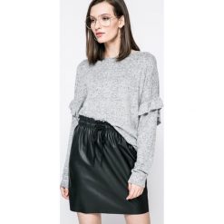 Fresh Made - Sweter. Szare swetry damskie Fresh Made, z dzianiny, z okrągłym kołnierzem. W wyprzedaży za 59.90 zł.
