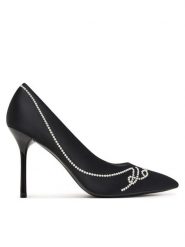 KARL LAGERFELD Szpilki Sarabande KL30906P Czarny. Czarne szpilki damskie KARL LAGERFELD, bez wzorów, z materiału, bez obcasa, bez zapięcia. Za 794.99 zł.