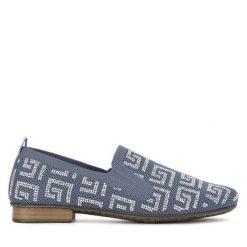 Lordsy Rieker. Niebieskie mokasyny damskie Rieker. Za 205.99 zł.