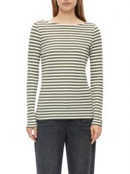 S.Oliver koszulka z długim rękawem Kobiety Bawełna (100%) zielony, 40. Zielone t-shirty damskie S.Oliver, s, bez wzorów, z bawełny, bez kołnierzyka. Za 129.95 zł.