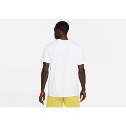 Koszulka męska nike 5am art tee white. Białe koszulki sportowe męskie Nike, m, bez wzorów, bez kołnierzyka, bez ramiączek, do biegania. Za 139.00 zł.