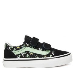 Tenisówki Vans. Czarne trampki i tenisówki chłopięce Vans, bez wzorów, bez zapięcia. Za 199.99 zł.