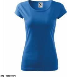 MALFINI Pure 122 - ADLER - Koszulka damska, 150 g/m - lazurowy L. Niebieskie t-shirty damskie Malfini, l, bez wzorów, bez kołnierzyka. Za 17.80 zł.