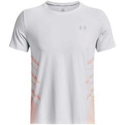 T-shirt do biegania męska Under Armour Iso-Chill Laser Heat. Białe t-shirty męskie Under Armour, m, bez wzorów, sportowe, bez kołnierzyka. W wyprzedaży za 209.35 zł.