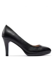 Caprice Szpilki 9-22414-42 Czarny. Czarne szpilki damskie Caprice, bez wzorów, ze skóry, bez obcasa, bez zapięcia. Za 172.99 zł.