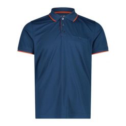 Koszulka męska turystyczna CMP 3T60137N. Niebieskie koszulki sportowe męskie CMP, m, bez wzorów, bez kołnierzyka, bez ramiączek. W wyprzedaży za 111.99 zł.
