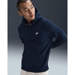 Bluza męska Nike Club BB. Niebieskie bluzy męskie Nike, m, bez wzorów, z bawełny, bez kaptura. Za 259.99 zł.