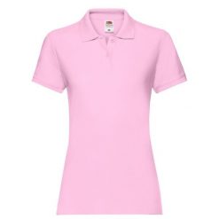 Damska Koszulka Polo Premium Plain. Czerwone koszulki sportowe damskie Fruit of the Loom, xl, bez wzorów, bez kołnierzyka, bez ramiączek. Za 55.99 zł.