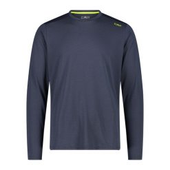 Koszulka męska CMP 34N5867. Niebieskie koszulki sportowe męskie CMP, m, bez wzorów, bez kołnierzyka, bez ramiączek, trekkingowe. W wyprzedaży za 111.99 zł.