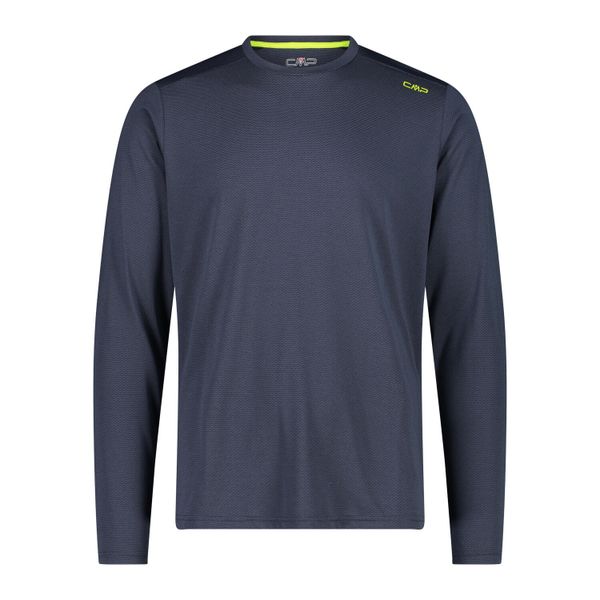 Koszulka męska CMP 34N5867. Niebieskie koszulki sportowe męskie CMP, m, bez wzorów, bez kołnierzyka, bez ramiączek, trekkingowe. W wyprzedaży za 111.99 zł.