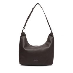 Torebka Calvin Klein. Brązowe torebki do ręki damskie Calvin Klein, bez wzorów, klasyczne, bez dodatków. Za 569.99 zł.