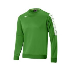 Bluza Mizuno Nara Training. Zielone bluzy męskie Mizuno, bez zapięcia, na fitness i siłownię. Za 185.50 zł.