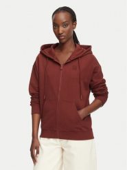 HUGO Bluza Dalfine 50535240 Brązowy Regular Fit. Brązowe bluzy damskie Hugo, xl, bez wzorów, z bawełny, bez kaptura. Za 639.99 zł.