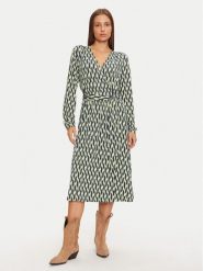 Olsen Sukienka koszulowa 13001788 Zielony Regular Fit. Zielone sukienki damskie Olsen, bez wzorów, z wiskozy, bez kołnierzyka, bez ramiączek, koszulowe. Za 339.99 zł.