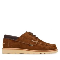 Półbuty Barbour. Brązowe półbuty na co dzień męskie Barbour, bez zapięcia. Za 1,399.00 zł.