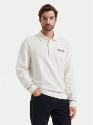 Calvin Klein Jeans Polo LV04RG202G Biały Regular Fit. Białe koszulki polo męskie Calvin Klein Jeans, l, bez wzorów, z bawełny, bez ramiączek. Za 369.99 zł.