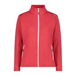 Damska rozciągliwa polarowa bluza z zamkiem CMP. Czerwone bluzy damskie CMP, na zimę, bez wzorów, z polaru, bez kaptura. Za 323.50 zł.