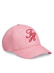 Tommy Hilfiger Czapka z daszkiem Logo Embroidery Baseball Cap AW0AW18338 Różowy. Czerwone czapki i kapelusze damskie Tommy Hilfiger, bez wzorów, z bawełny. Za 177.99 zł.