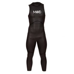 Strój triathlonowy bez rękawów Mako Neoswim. Białe buty sportowe męskie MAKO, bez zapięcia, rowerowe. Za 789.50 zł.