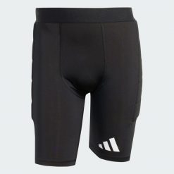 Legginsy Squadra 25 Goalkeeper Padded Short. Białe krótkie spodenki sportowe męskie Adidas, xl, bez wzorów, z materiału, do piłki nożnej. Za 179.00 zł.