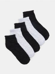 Skarpety ze strukturalnej dzianiny 5 pack - wielobarwny. Skarpety damskie Sinsay, bez wzorów, z dzianiny. Za 15.99 zł.