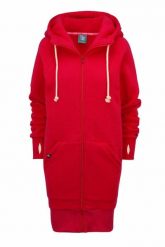 Bluza sportowa rozpinana z kapturem damska DEEP TRIP Luzak. Czerwone bluzy damskie DEEP TRIP, l, bez wzorów, z bawełny, z kapturem. Za 389.00 zł.