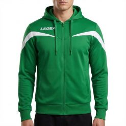 Kurtka rozgrzewkowa Turcja zielono-biała. Białe kurtki męskie Legea, m, bez wzorów, z poliesteru, do biegania. Za 96.00 zł.