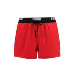 Kąpielówki męskie Logo Krótkie. Czerwone kąpielówki męskie Puma, m, bez wzorów, krótkie, do pływania. Za 135.99 zł.