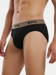 BOSS Komplet slipów 50554683 Czarny. Czarne slipki męskie Boss, m, bez wzorów, z bawełny. Za 209.99 zł.