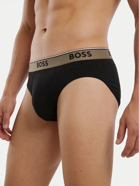 BOSS Komplet slipów 50554683 Czarny. Czarne slipki męskie Boss, m, bez wzorów, z bawełny. Za 168.99 zł.