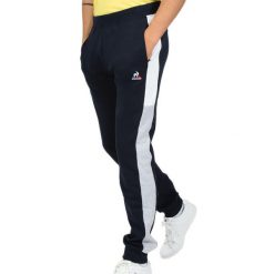 Spodnie Le Coq Sportif Saison 2 Slim Niebieskie Dorosłych. Niebieskie spodnie sportowe męskie le coq sportif, m, bez wzorów, z bawełny, na fitness i siłownię. Za 368.90 zł.