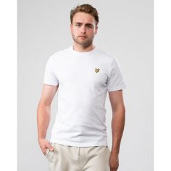 Koszulka Lyle & Scott T Plain. Białe koszulki sportowe męskie LYLE AND SCOTT, m, bez wzorów, z bawełny, bez kołnierzyka, bez ramiączek, na fitness i siłownię. Za 177.65 zł.