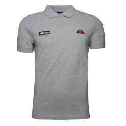Koszulka Polo z krótkim rękawem Męska Ellesse SHS04475. Szare koszulki polo męskie Ellesse, l, bez wzorów, z bawełny, sportowe, bez ramiączek. Za 98.99 zł.