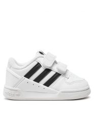 Adidas Sneakersy Team Court 2 Str Cf I ID6637 Biały. Białe buty sportowe dziewczęce Adidas, bez wzorów, ze skóry, bez zapięcia. Za 149.99 zł.